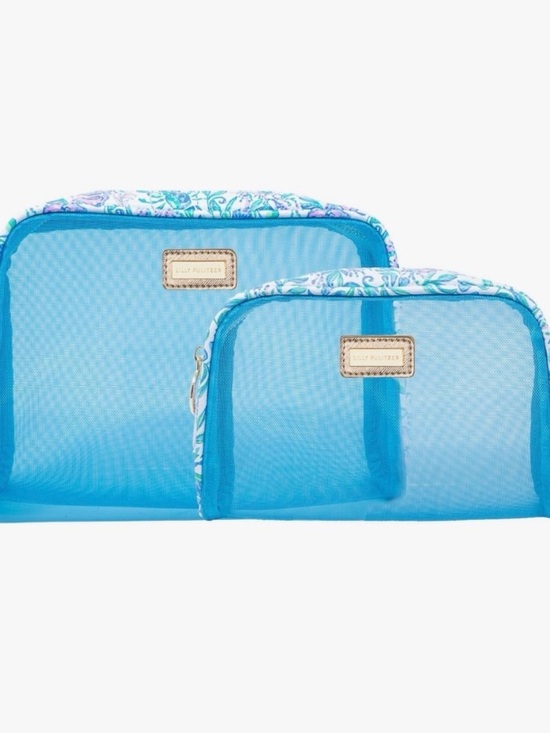 Lilly Pulitzer Handbags - NWOT Lilly Pulitzer Cosmetic Cases Set of 2 (Just a Pinch)
